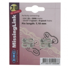 KMC-Missinglink 2er Set 1/2 x 3/32 7.1 mm C/L-571 7/8-fach