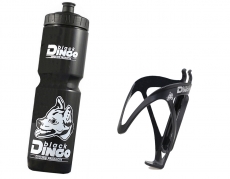 Set Black Dingo Trinkflasche 1 L schwarz mit BDCP Flaschenhalter schwarz