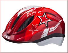 KED Kinder Fahrradhelm Meggy Red Stars Gr. M 52-58