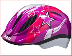 KED Kinder Fahrradhelm Meggy Violett Stars Gr. S/M 49-53 cm