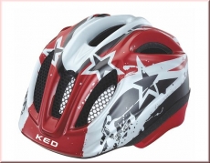 KED Kinder Fahrradhelm Meggy Red/Black Stars Gr. XS 44-49 cm