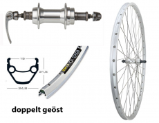 BW 26''HR 19-559 ZX19 silber m.D 36L. ECO Alu Schr-ZK-7f.SSP silber Sp.Ni.si